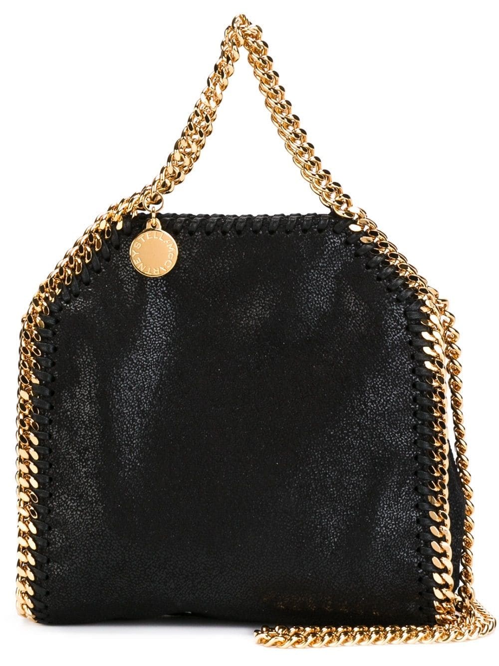 Stella Mccartney Tiny Falabella Mini Bag In Black