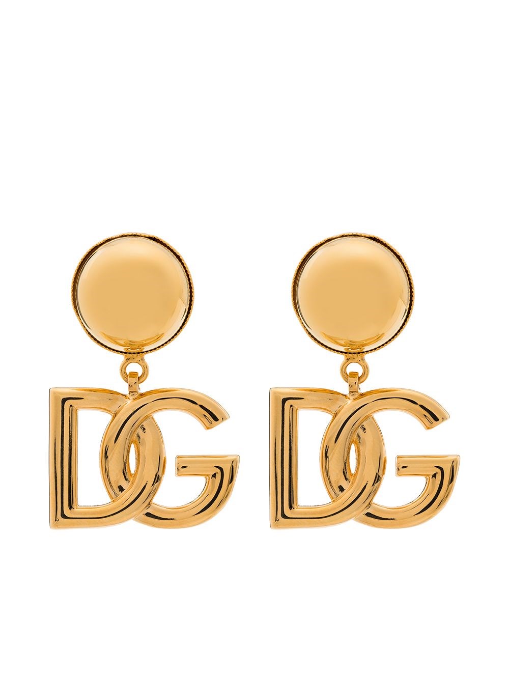 Dolce & Gabbana Earrings With Logo In Gold