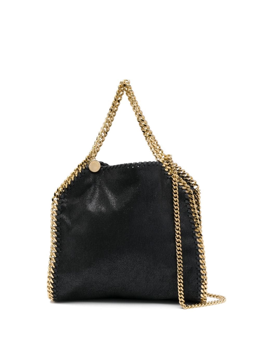 Shop Stella Mccartney Falabella Mini Tote Bag In Black