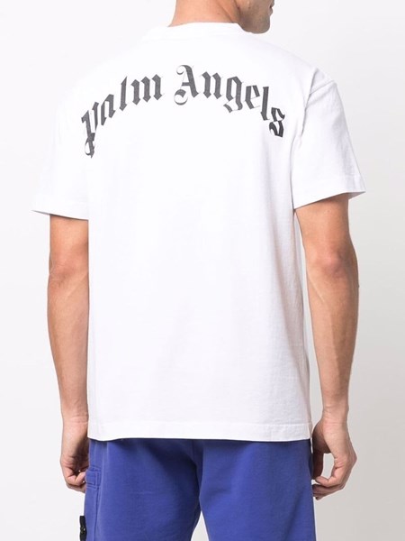 Palm Angels Teddy Bear Logo-print T-shirt In White