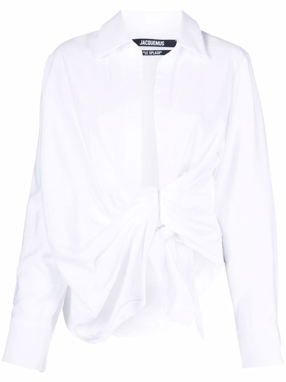 Jacquemus Bahia Blouse With Knot In White