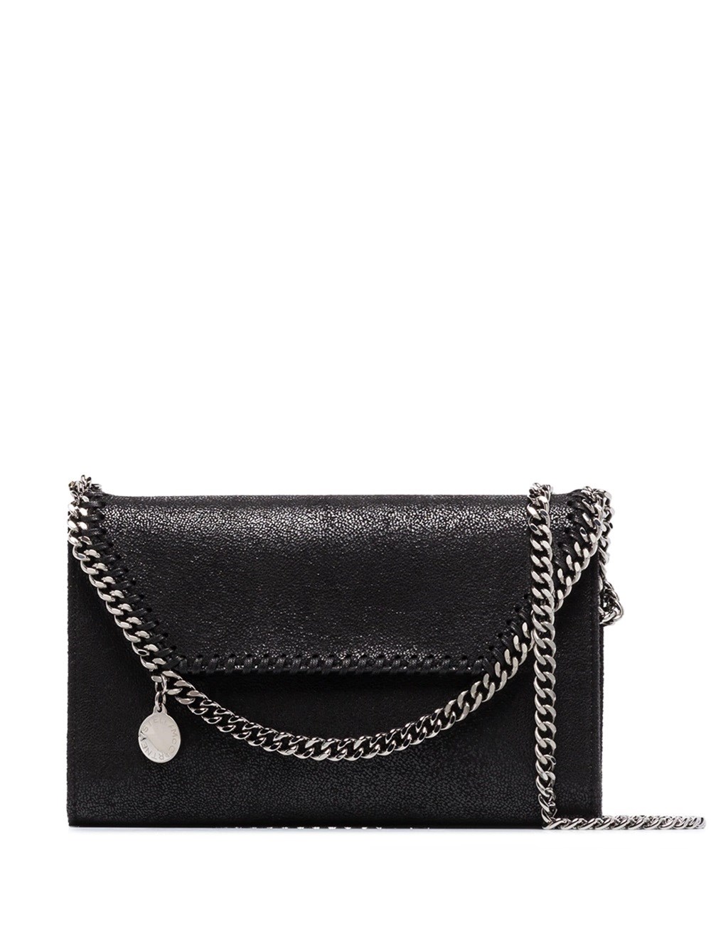 Shop Stella Mccartney Falabella Shoulder Bag In Black