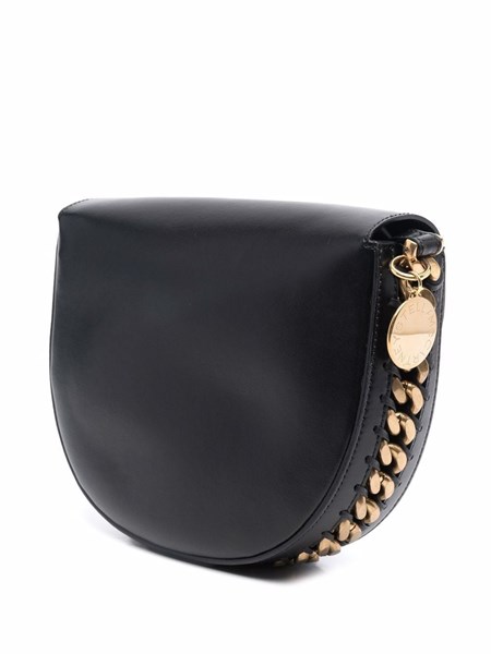 Stella McCartney - Frayme chain-detail shoulder bag - women - Polyurethane/Polyamide - One Size - Black