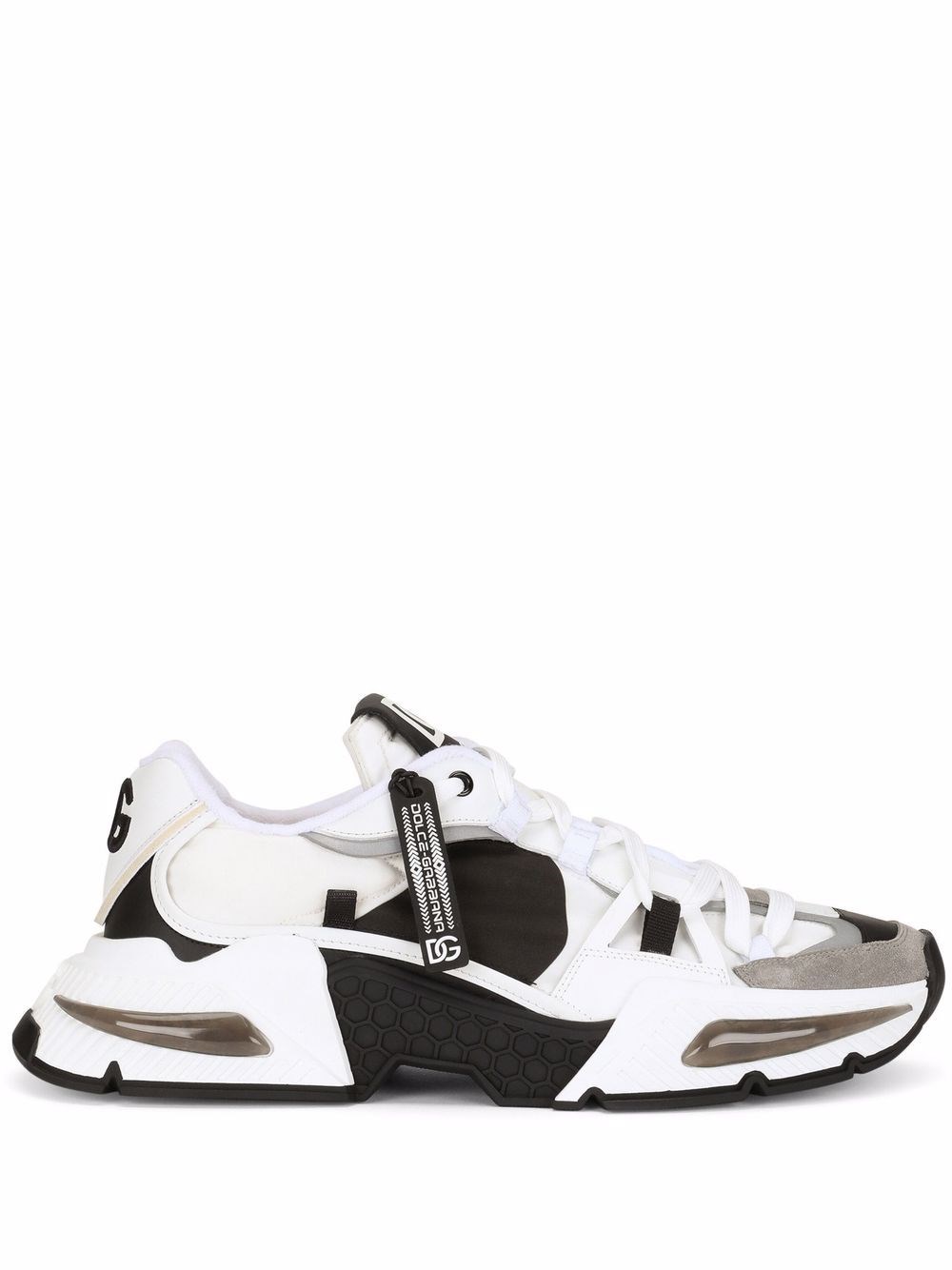Shop Dolce & Gabbana Airmaster Sneakers With Inserts In White
