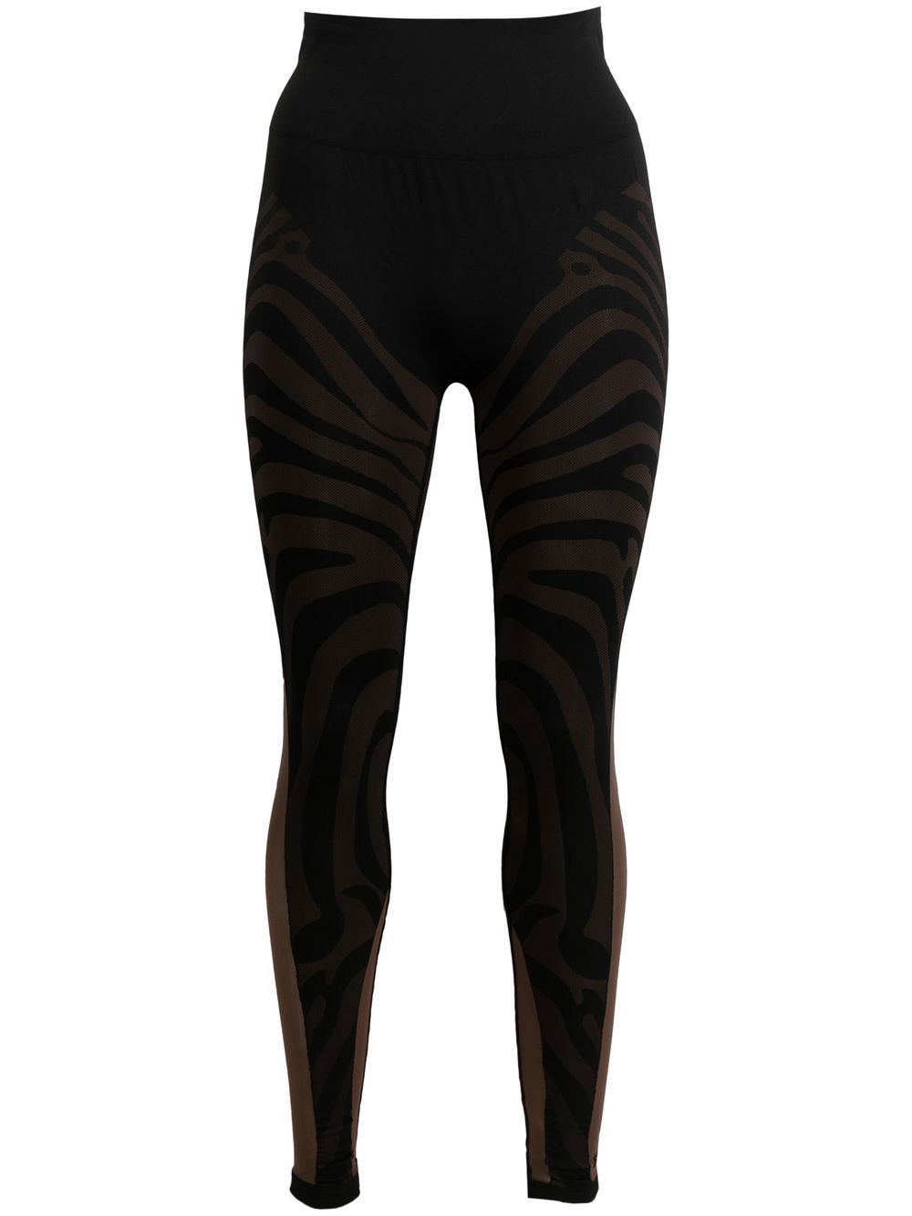 Wolford X Gcds Elegant Animalier Leggings In Black
