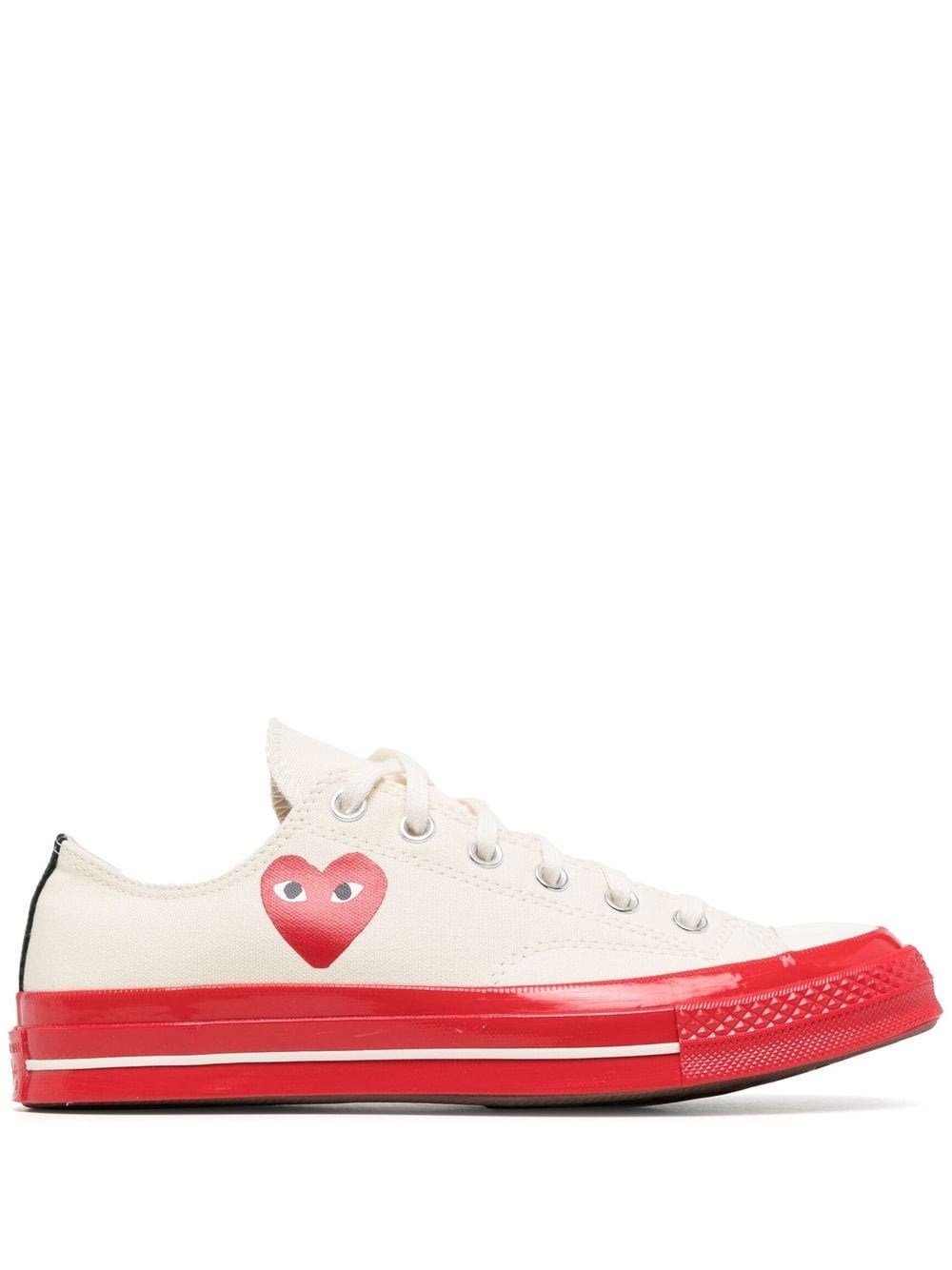 Comme Des Garçons Play Chuck 70 Sneakers In White