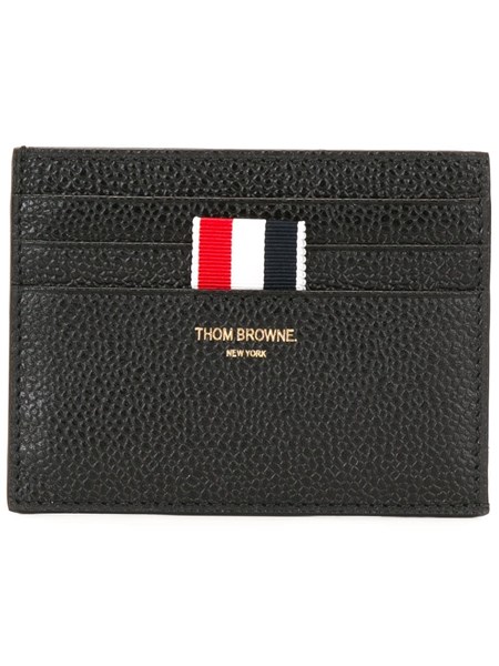 thom browne Card Holder With Note Compartment In Black