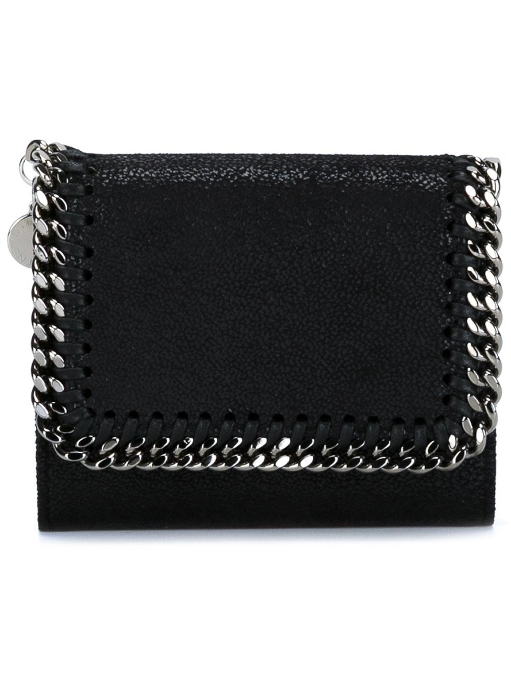 Stella Mccartney Falabella Wallet With Flap In Black
