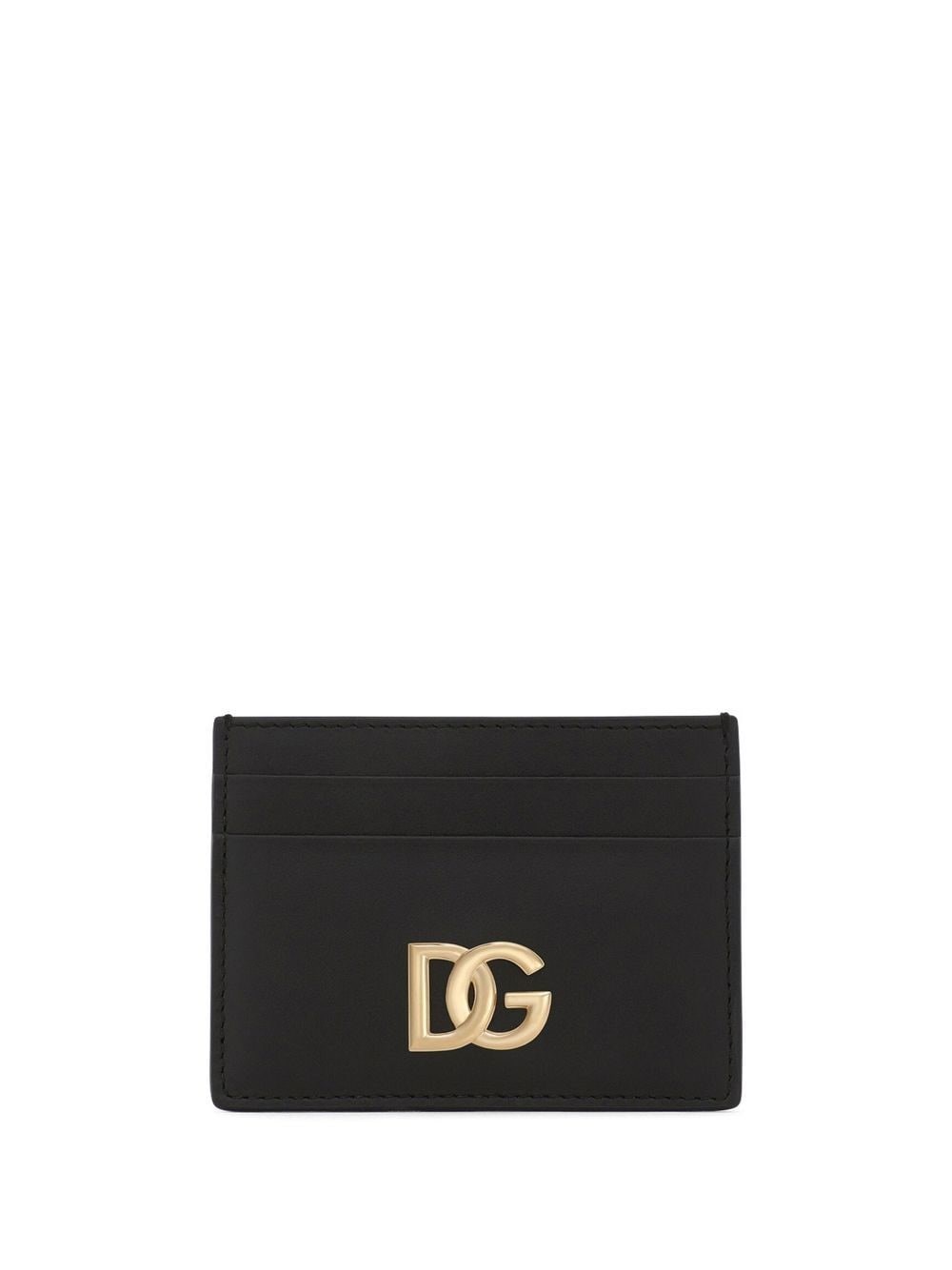 Shop Dolce & Gabbana Card Holder With Logo Plaque In Black