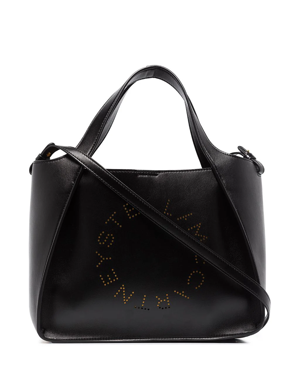 Shop Stella Mccartney Stella Logo Tote Bag In Black