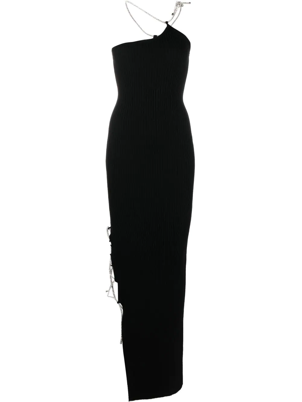 GIUSEPPE DI MORABITO SLEEVELESS DRESS WITH CHAIN DECORATION