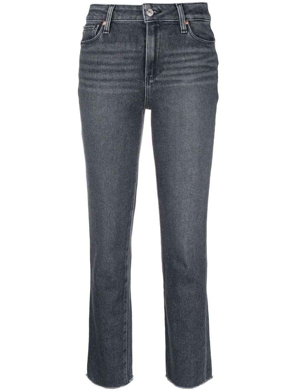 PAIGE SKINNY CUT CROPPED JEANS