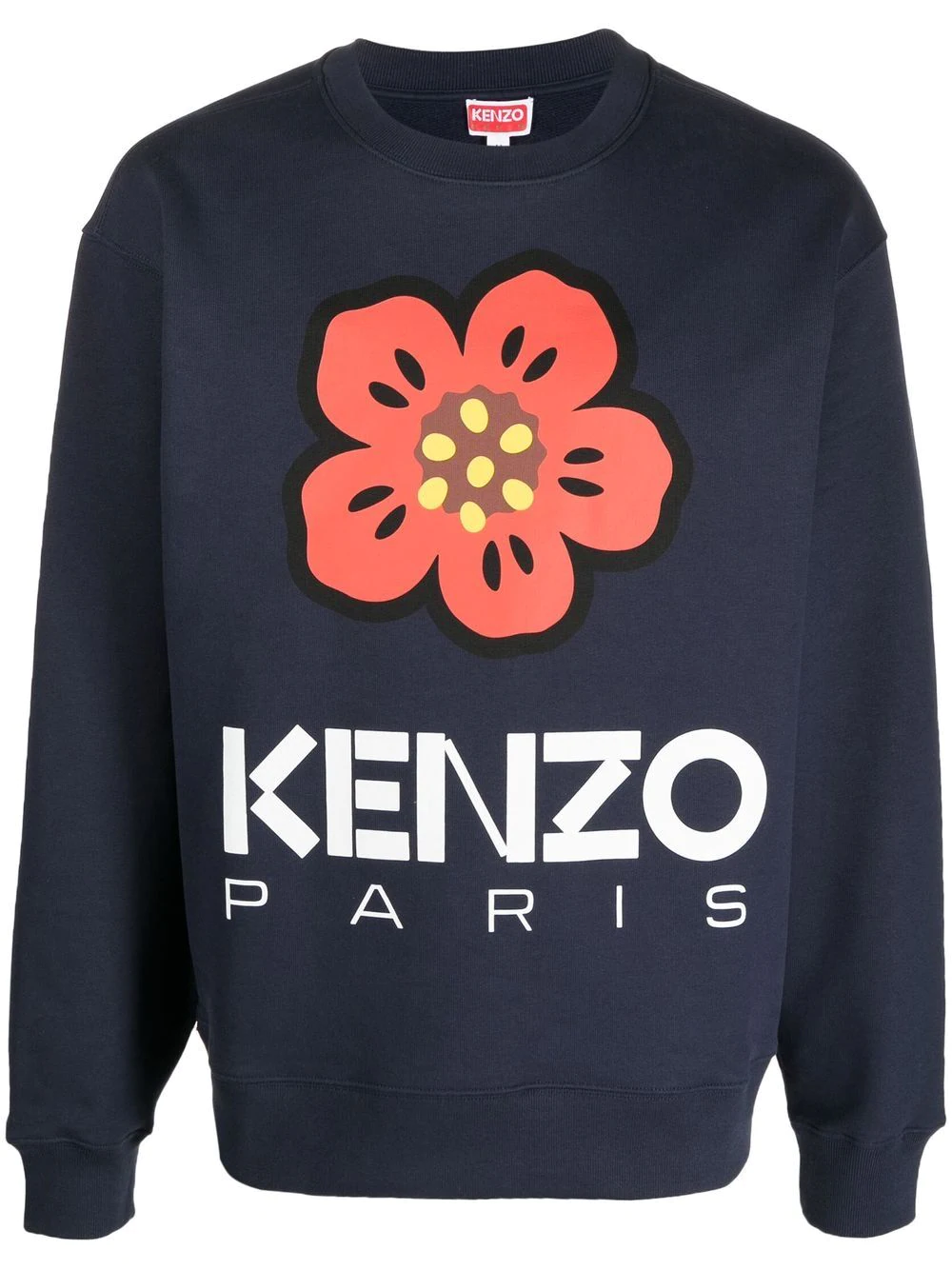 Kenzo Boke Flower Oversized Hoodie Blue