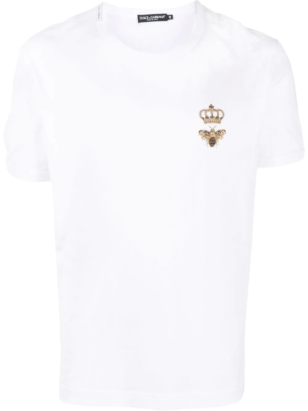 Shop Dolce & Gabbana Pattern T-shirt In White