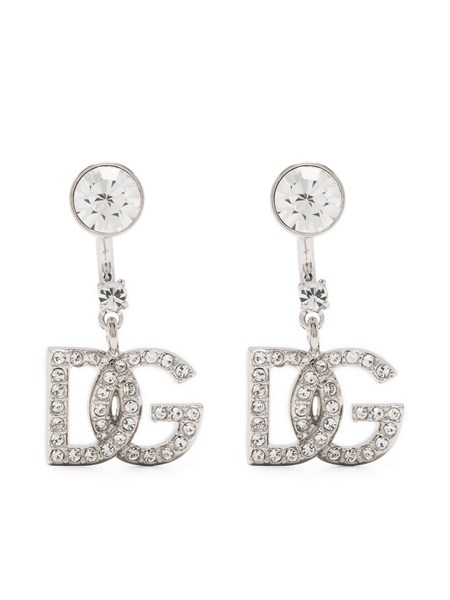 dolce & gabbana logo pendant earrings available on