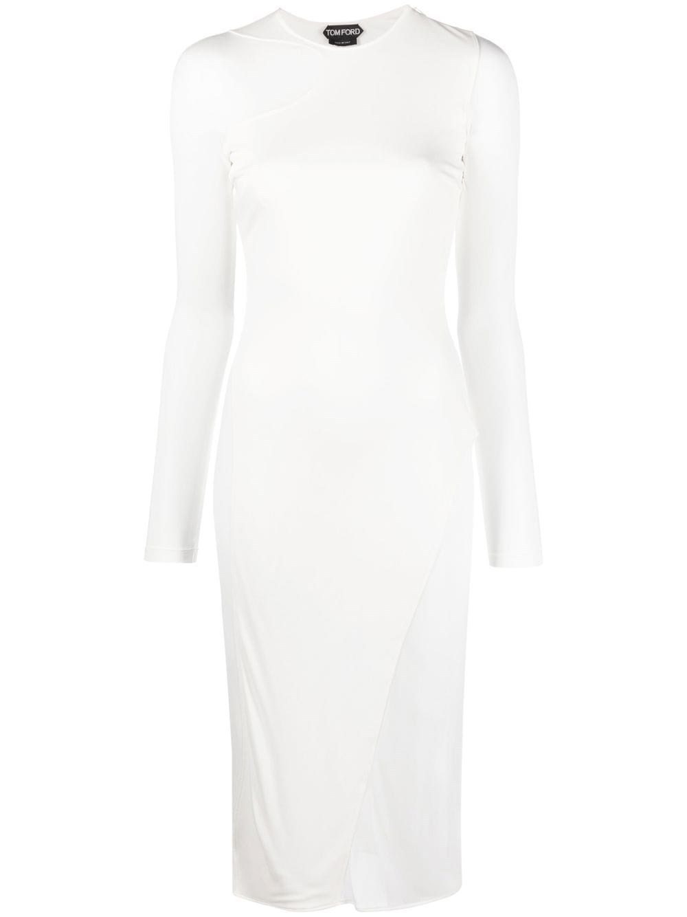 TOM FORD SEMI-TRANSPARENT ASYMMETRICAL DRESS