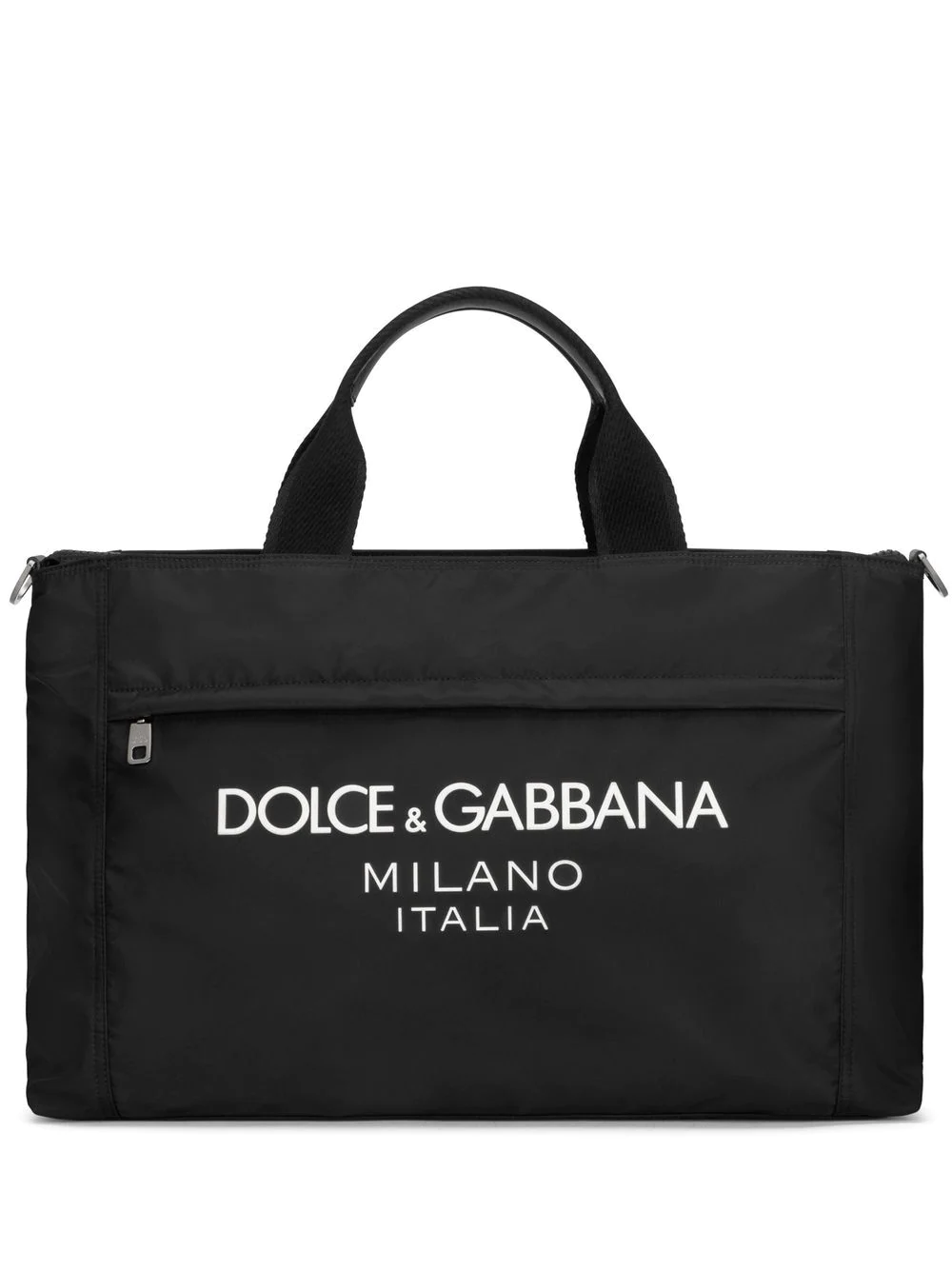Shop Dolce & Gabbana Printed Tote Bag In Black