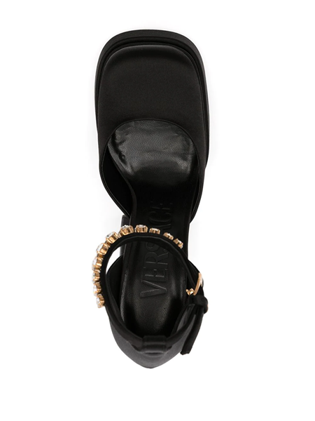 Black Aevitas Platform Heels by Versace on Sale