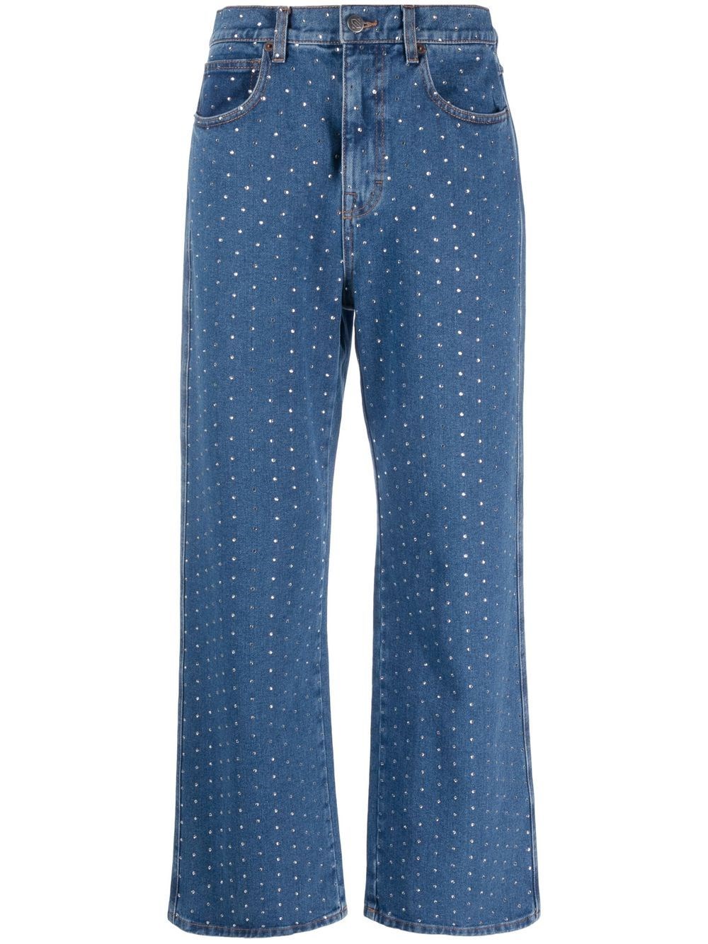 Giuseppe Di Morabito Crystal Embellished Jeans In Blue