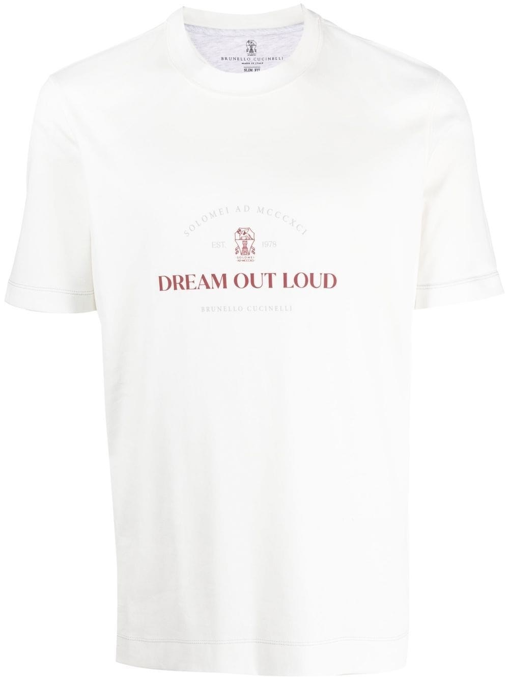 Brunello Cucinelli 'dream Out Loud' T-shirt In White