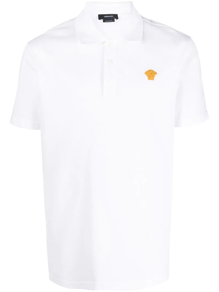 Embroidered medusa shop polo shirt