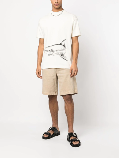 Palm Angels - Shark White T-Shirt