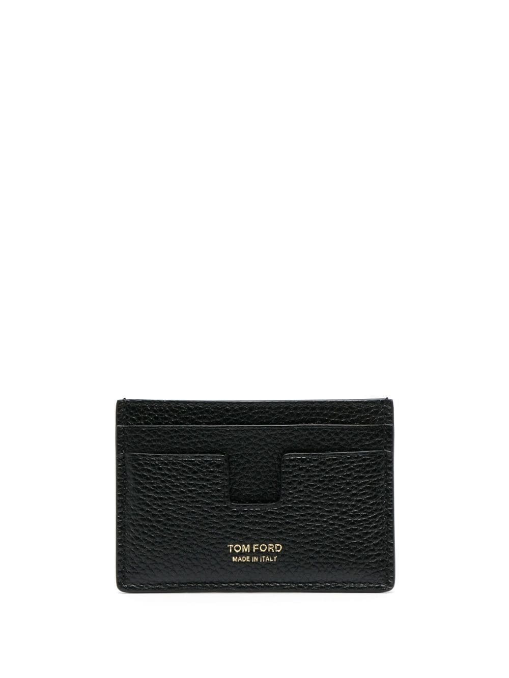 TOM FORD CARD HOLDER WITH LEATHER PRINT