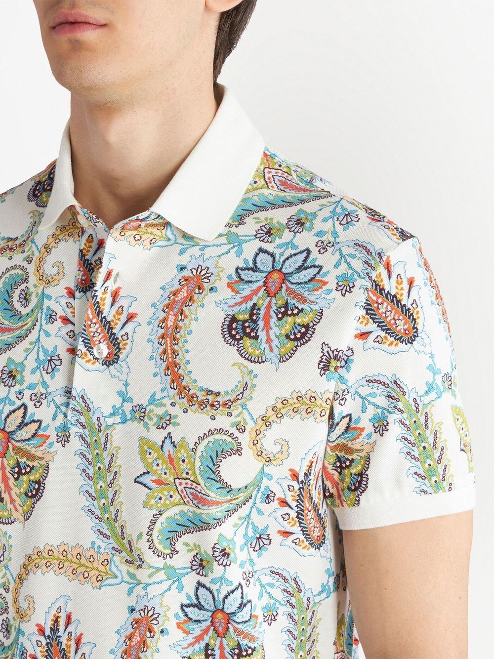 ETRO POLO SHIRT WITH ALL-OVER GRAPHIC PRINT