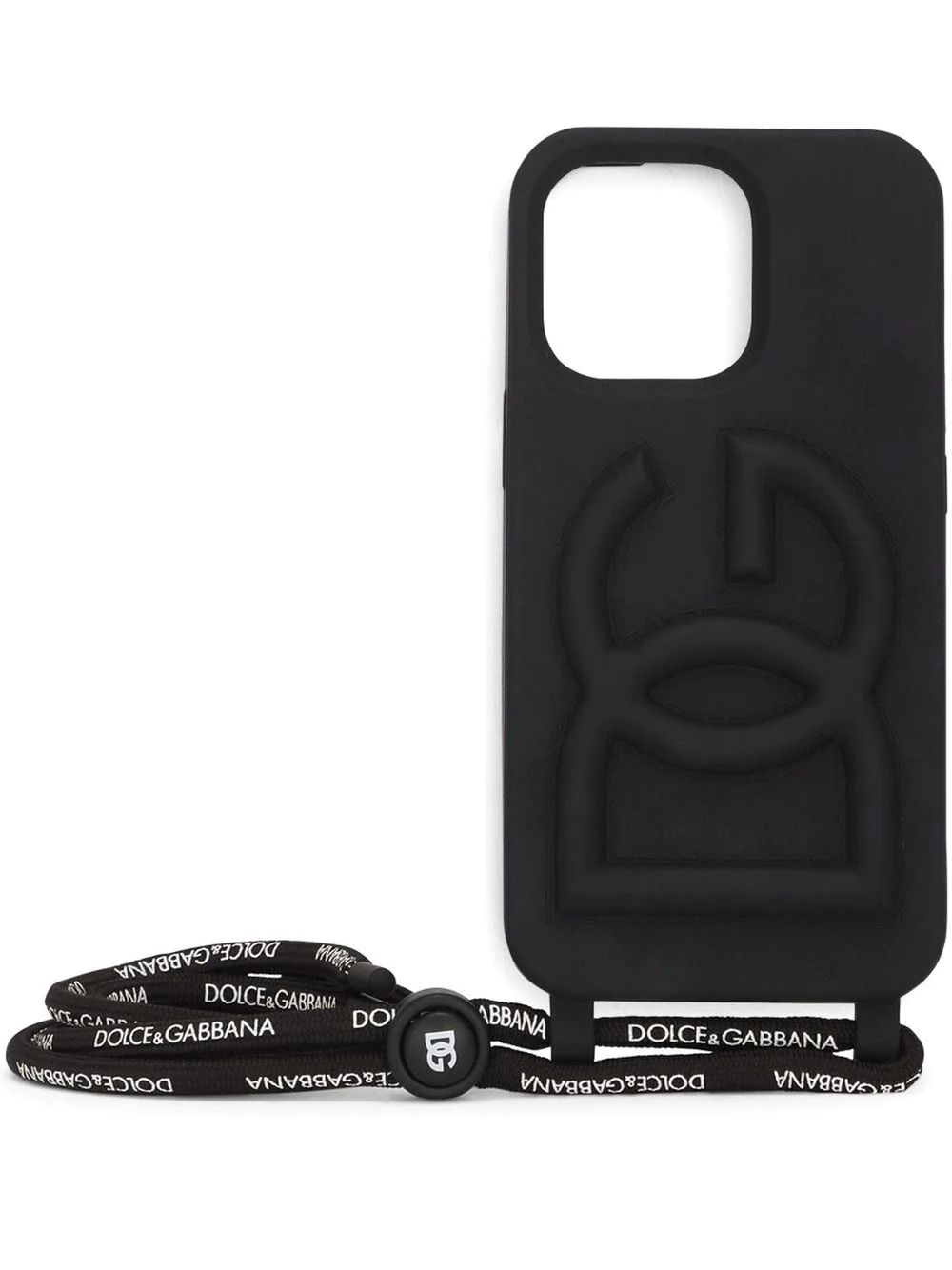 Dolce & Gabbana Iphone Pro Max Case With 3d Logo In Black ModeSens