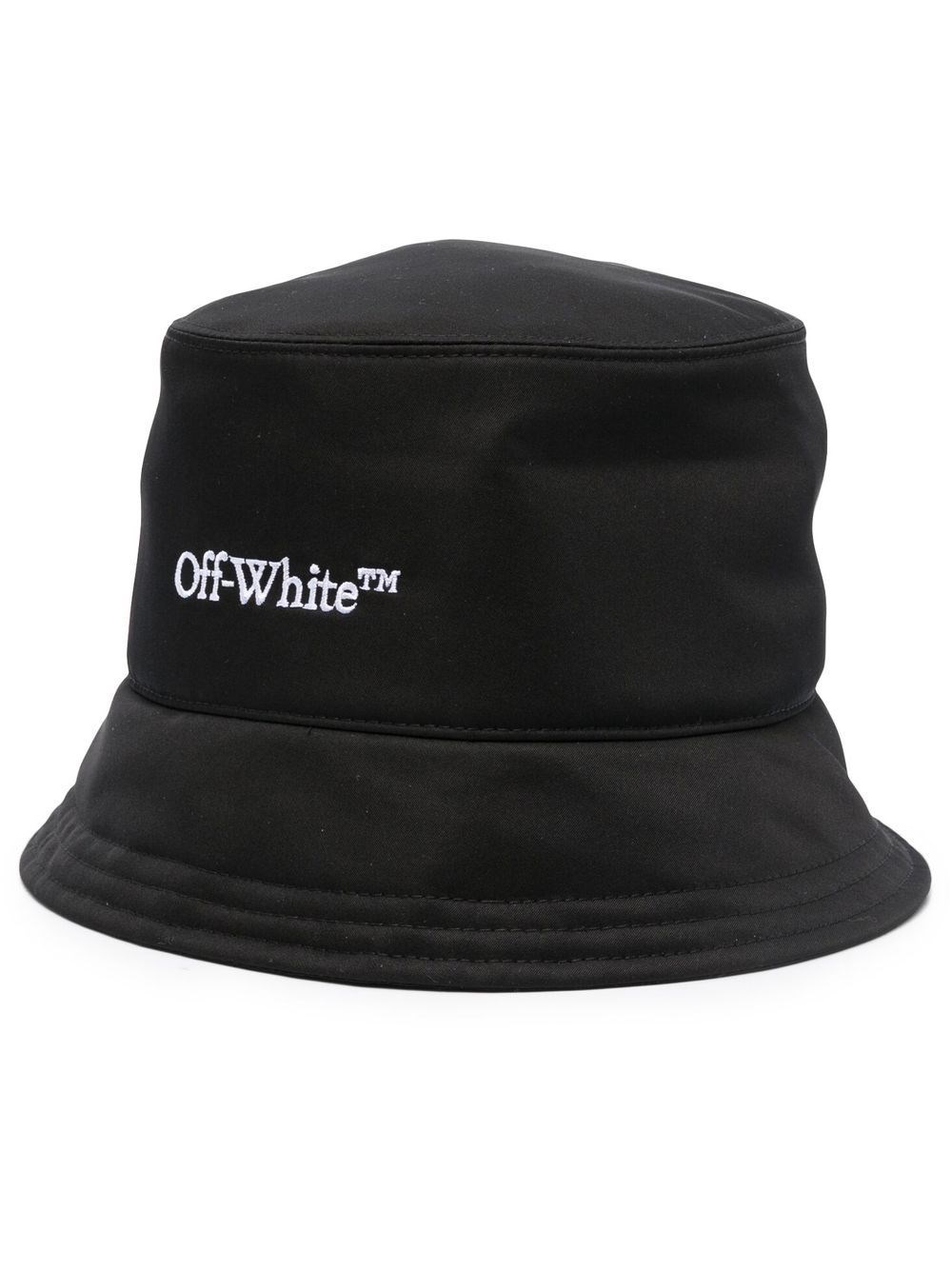 Off-White Off White Logo Print Bucket Hat - Stylemyle