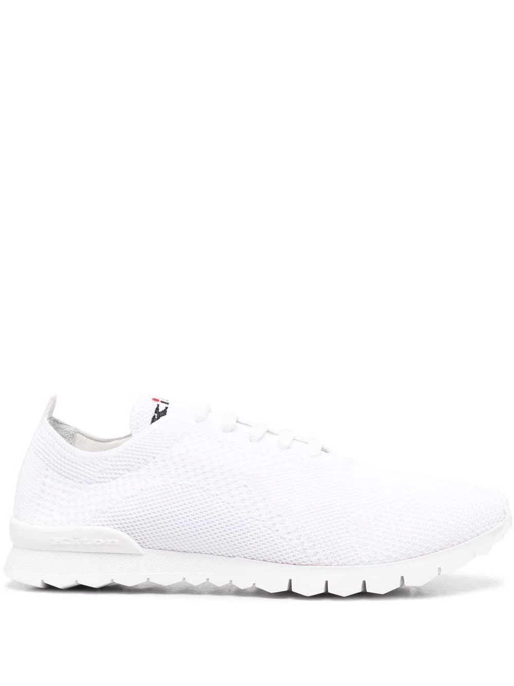 kiton fit sneaker in textured knit