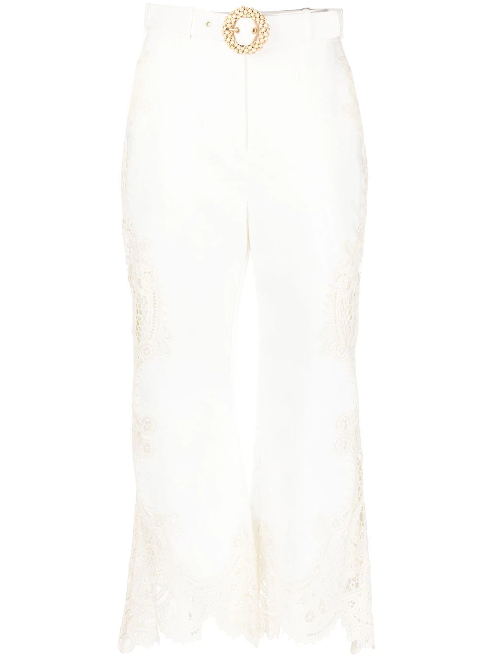 ZIMMERMANN EMBROIDERED TIGGY PANTS