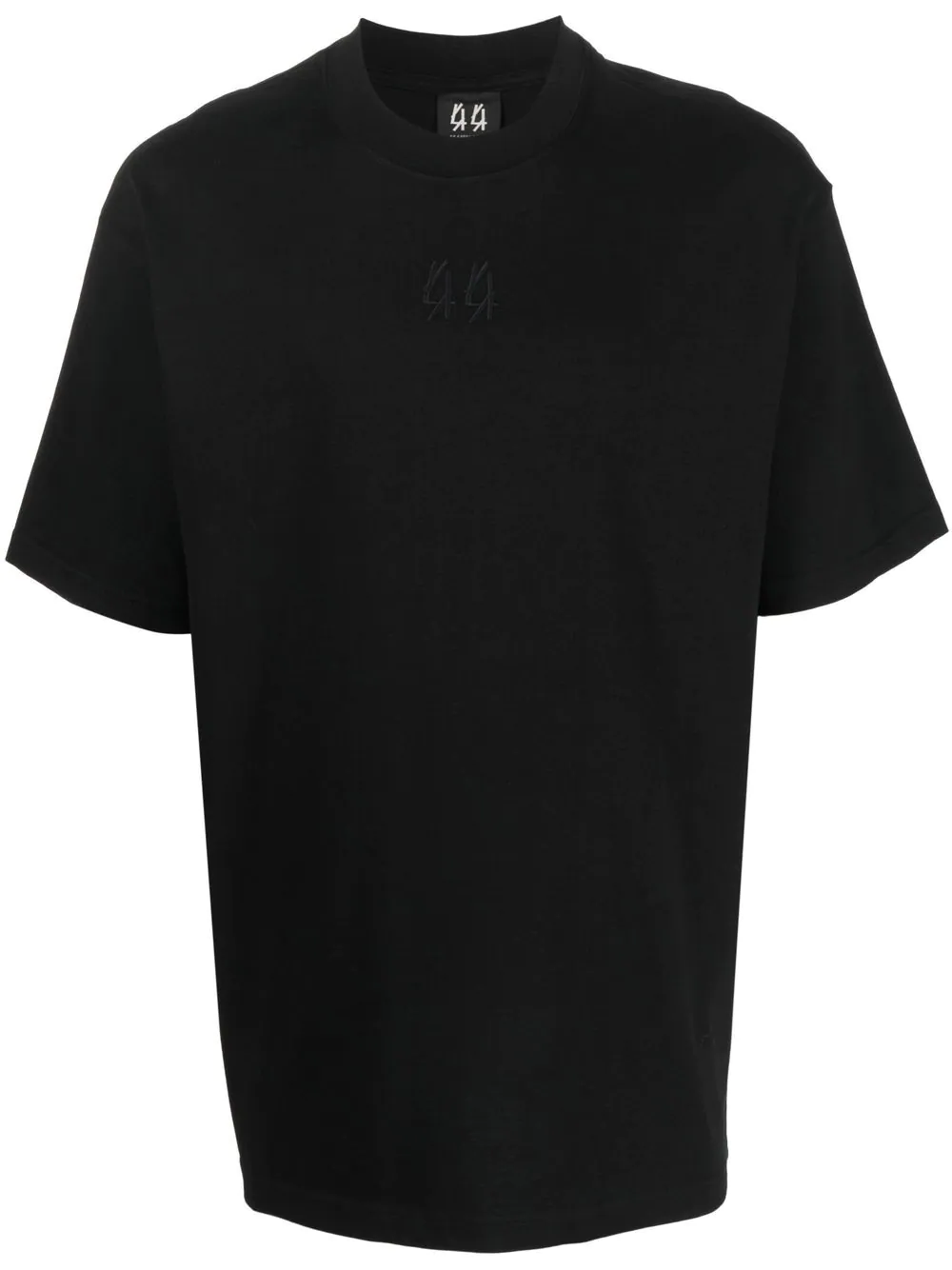 44 LABEL GROUP T-SHIRT WITH EMBROIDERED LOGO DETAIL