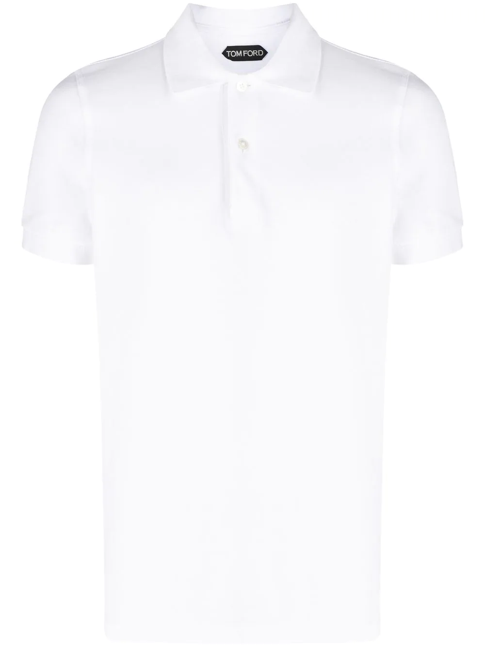 Shop Tom Ford Short-sleeved Polo Shirt In White