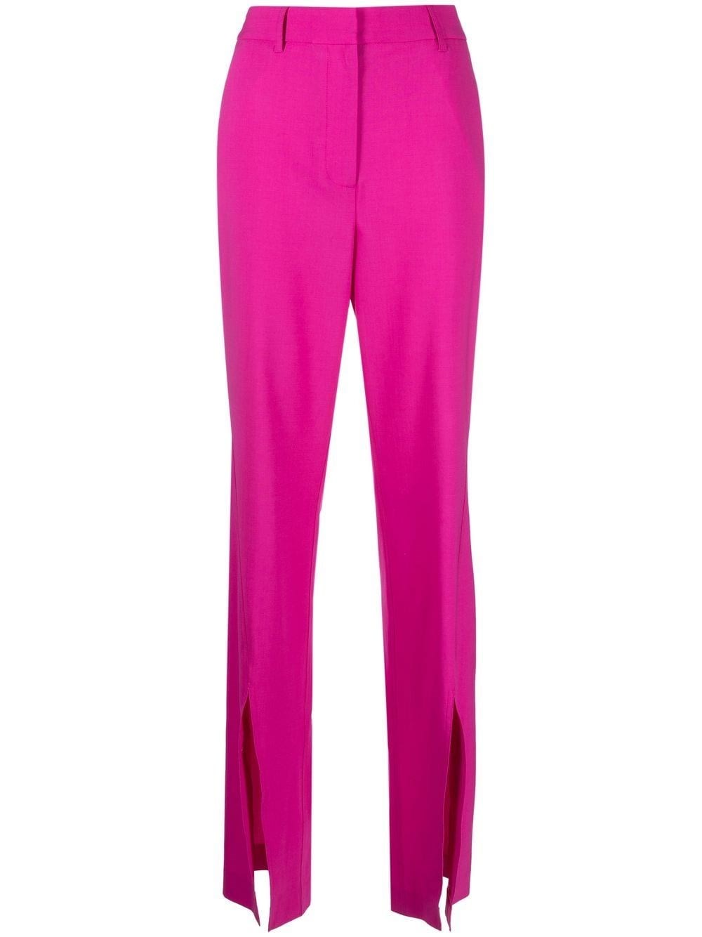 Giuseppe Di Morabito High-waisted Slit-detail Trousers In Pink & Purple