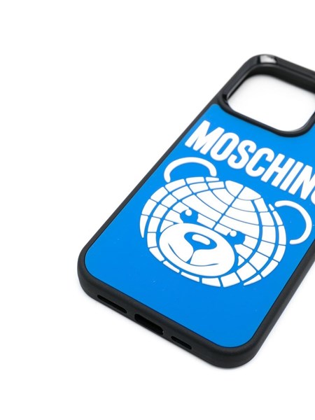 moschino iPhone 13 Pro case with Teddy Bear motif available on theapartmentcosenza.com - 25444 SY