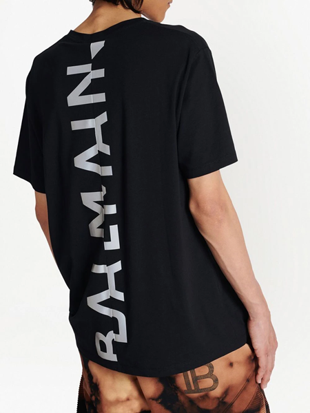 Balmain Black/White PB Monogram T-shirt - T-Shirts from