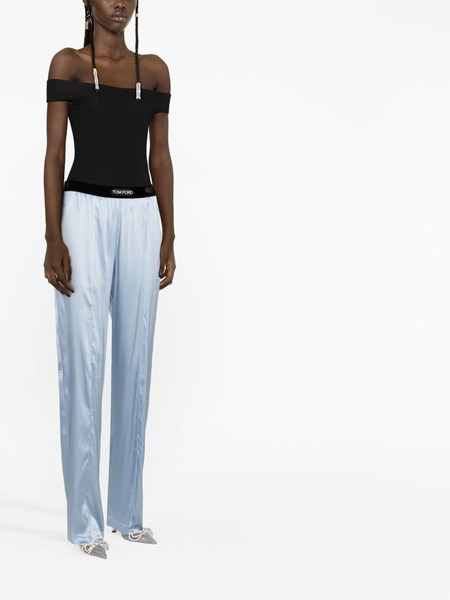 tom ford straight leg satin trousers available on  -  25582 - HN