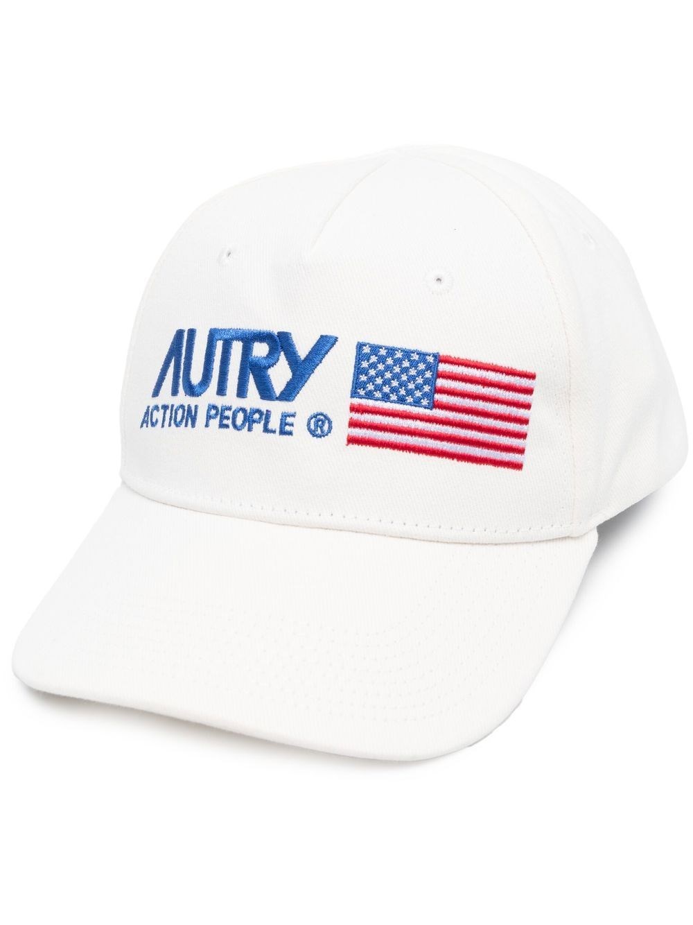 Shop Autry Baseball Cap With Embroidery In White