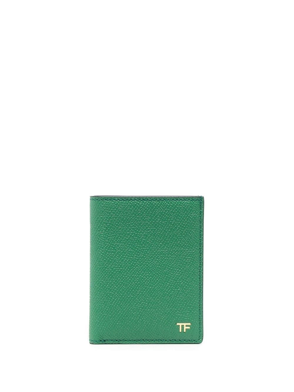 TOM FORD FOLDED WALLET IN TEXTURED LEATHER