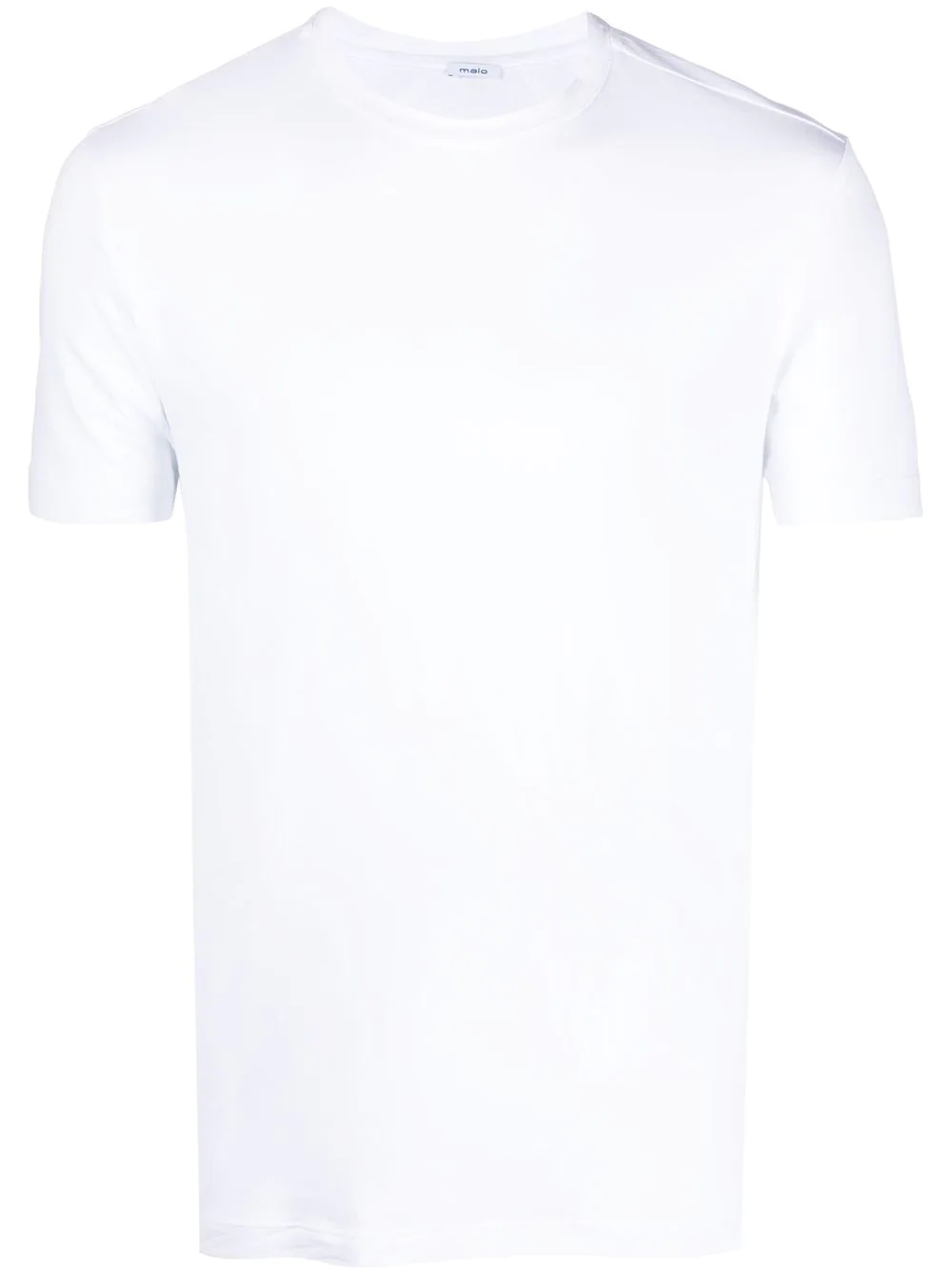 Shop Malo Round Neck T-shirt In White
