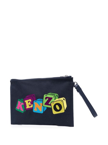 kenzo pochette with embroidered pattern available on ...