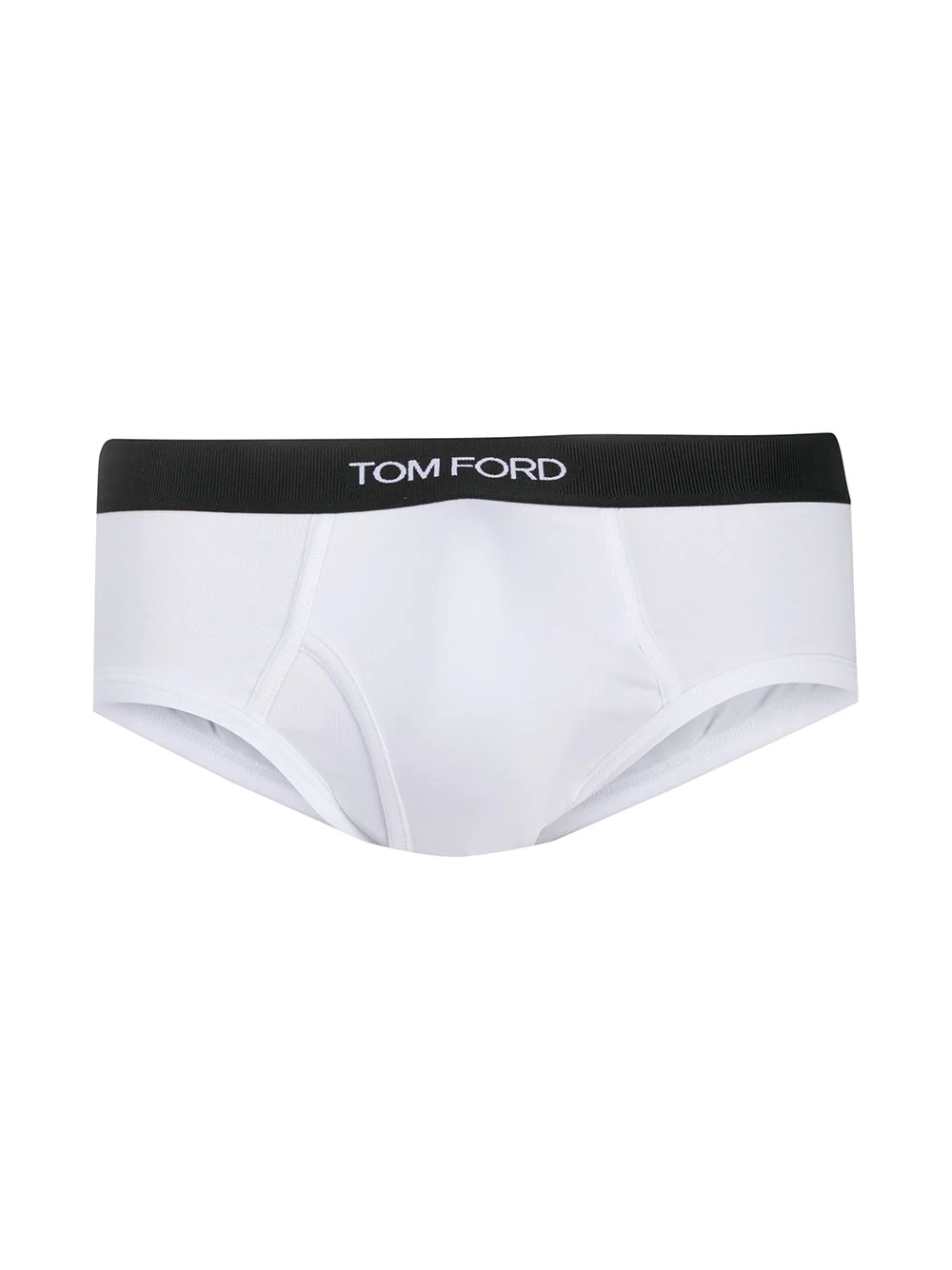 Shop Tom Ford Briefs With Logo Band In White