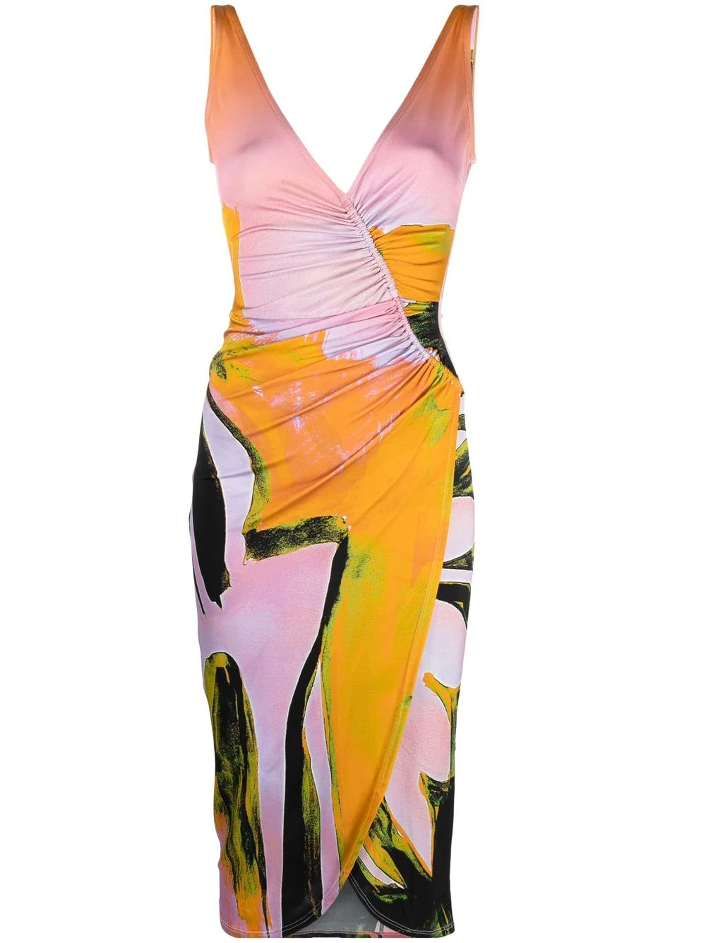 LOUISA BALLOU SLEEVELESS DRESS WITH GRAPHIC PRINT