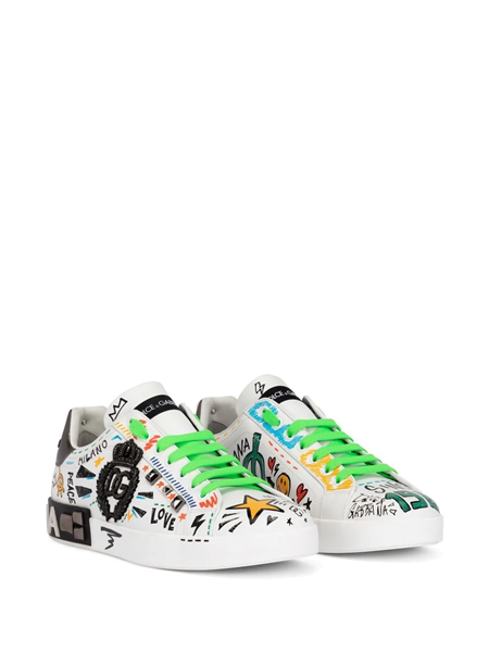 dolce & gabbana Sneakers with graffiti print available on   - 26111 - VC