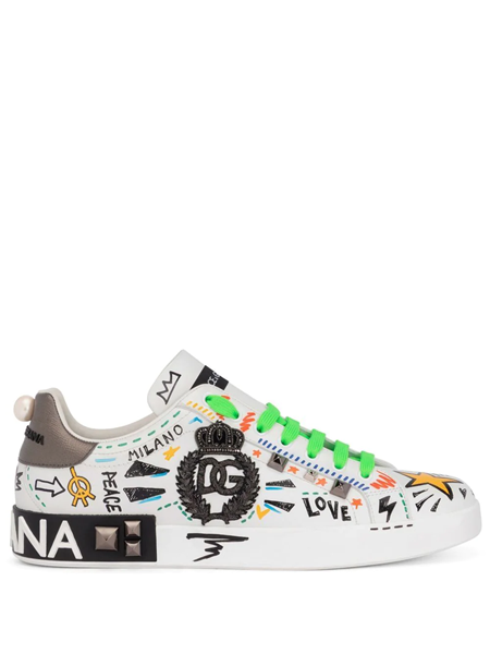 dolce & gabbana Sneakers with graffiti print available on