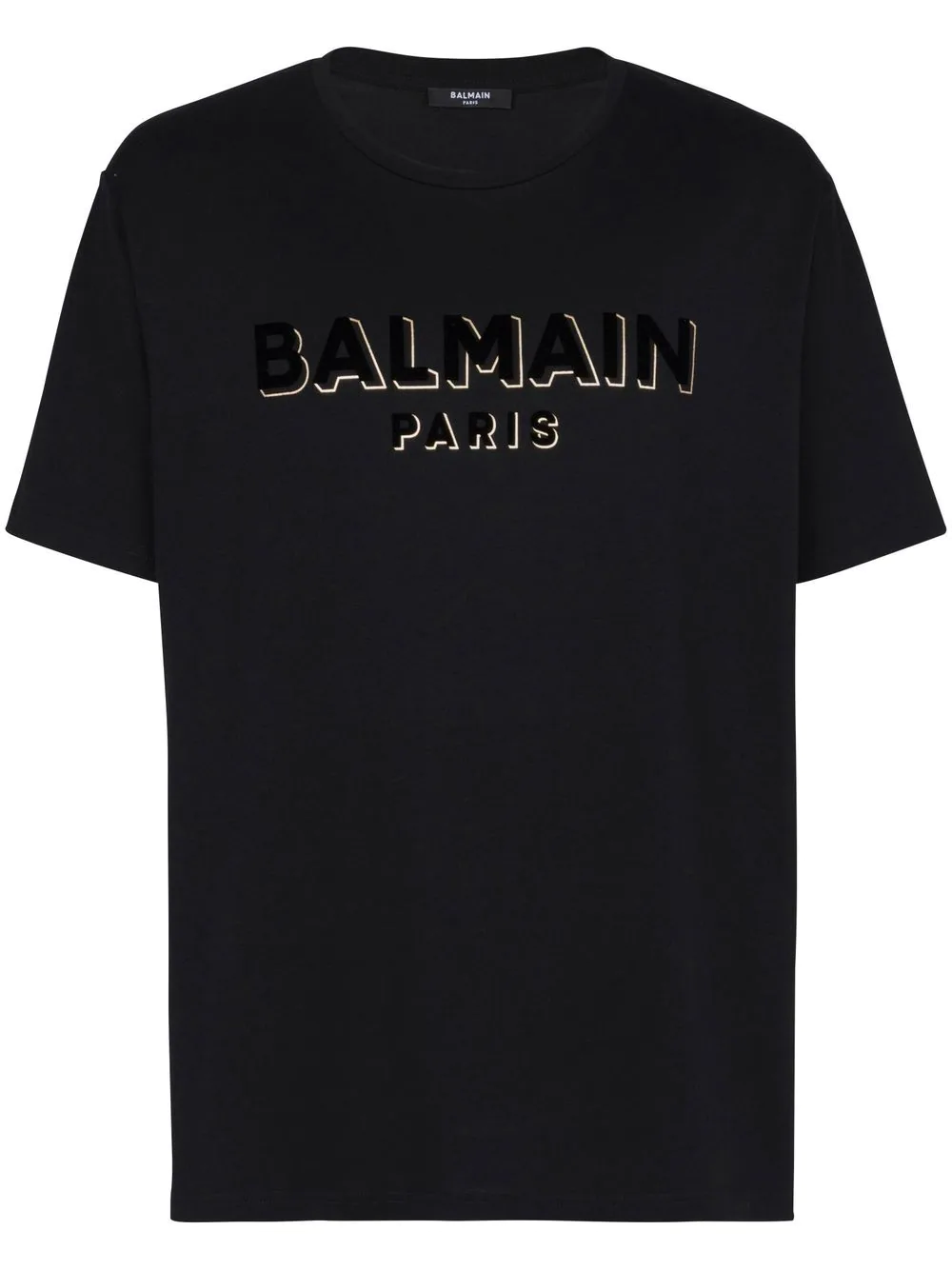 Balmain T-shirt With Application In Black