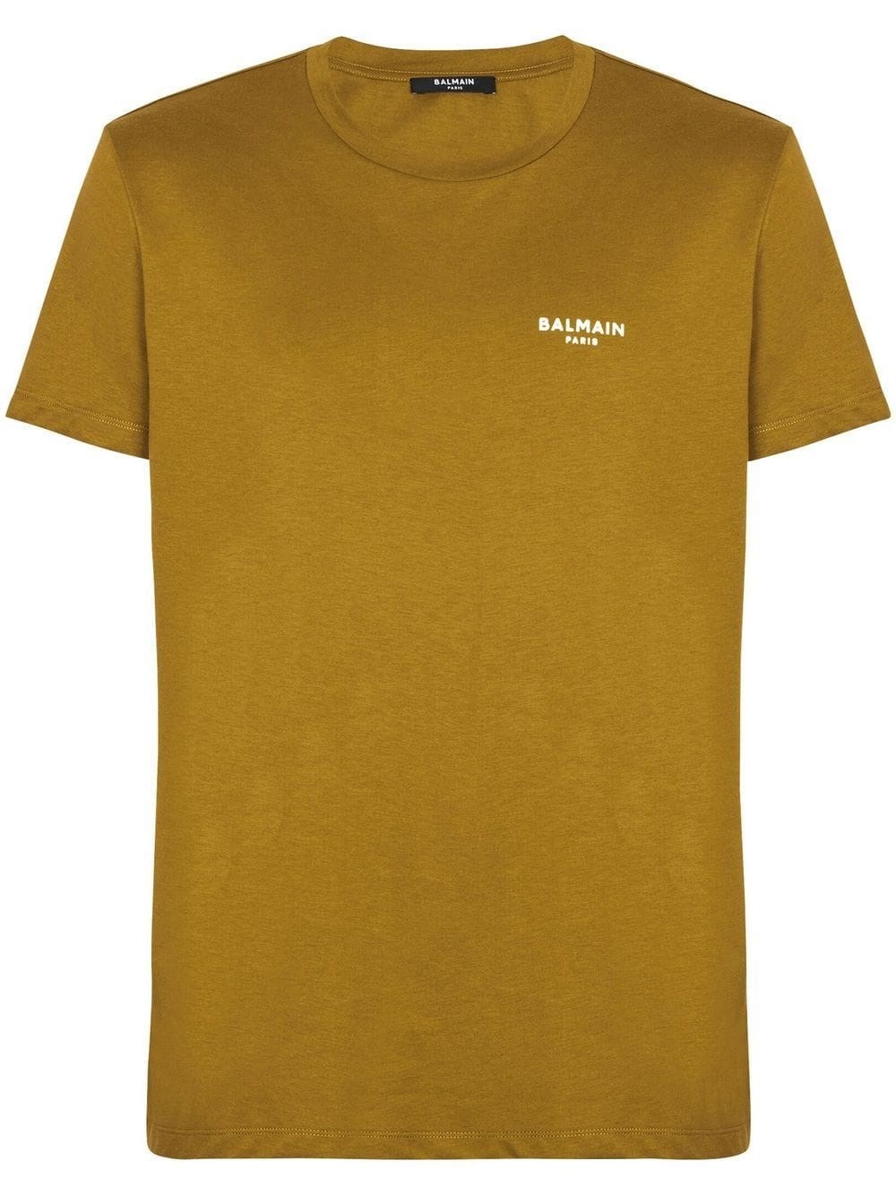 BALMAIN T-SHIRT WITH LOGO PRINT DETAIL