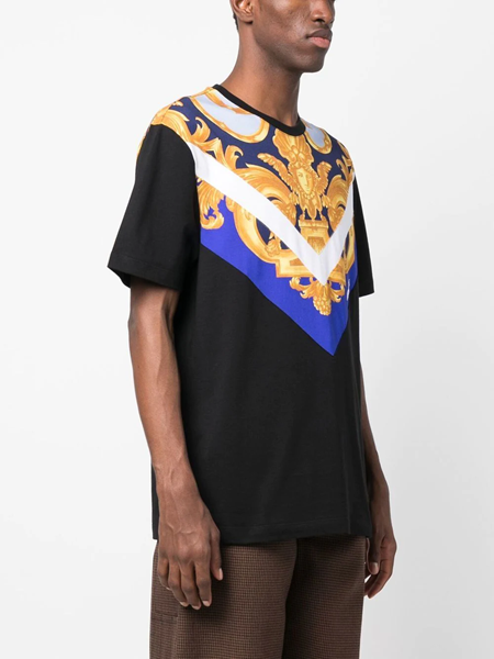 Versace Medusa Print T-Shirt - Black