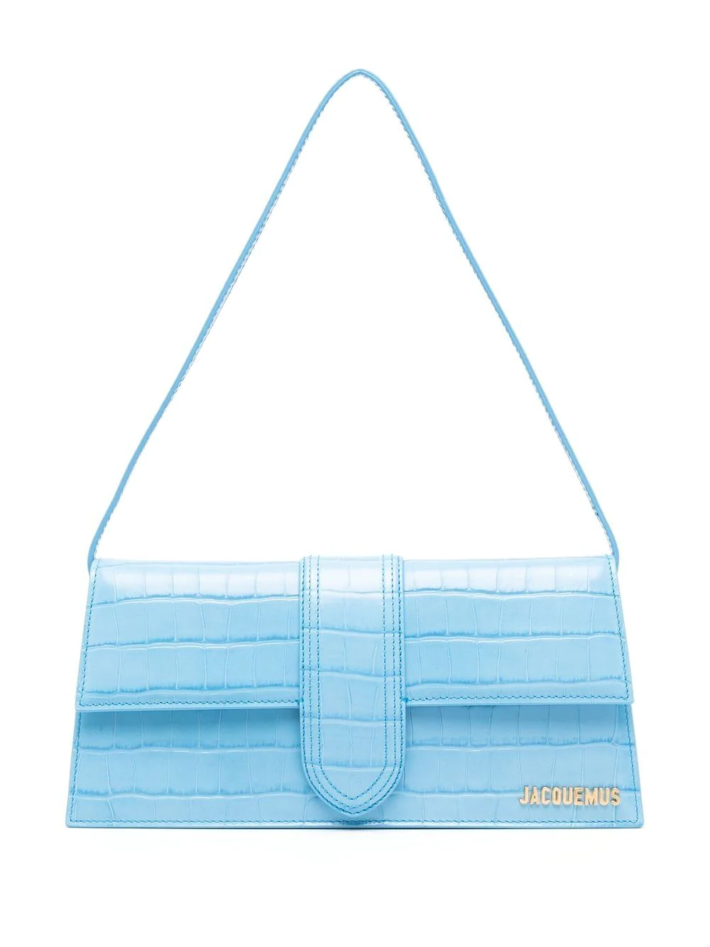 Shop Jacquemus Le Bambino Shoulder Bag In Blue
